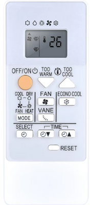 Remote Control For Mitsubishi AirCond Model: MSZ-GS25VFD