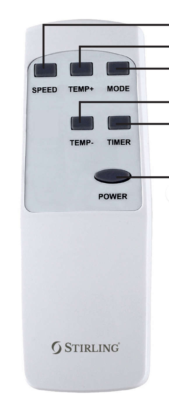 AC Remote for Stirling Portable Air Conditioners