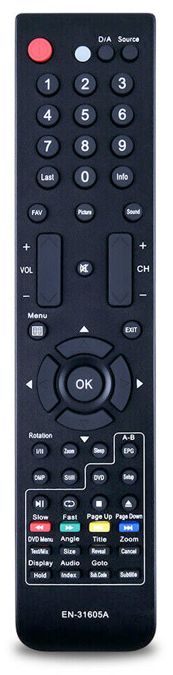 TV Remote for Hisense Model EN31605A